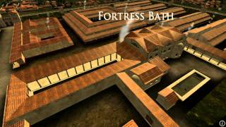 Animation of ancient Roman Fort in Caerleon Wales [upl. by Mary]