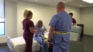 Physical Therapy Transfer Training  How To Transfer From Wheelchair To Bed [upl. by Amled]