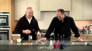 How to make a frappé coffee using an aerolatte milk frother [upl. by Aihtyc]