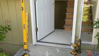 Jeld Wen Front Door Installation  Really crappy products and craftsmanship PART 1 [upl. by Bullis707]