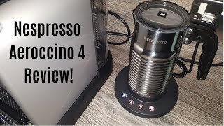 Nespresso Aeroccino 4 Milk Frother Review  Worth upgrading from the Aeroccino 3 [upl. by Gnihc]