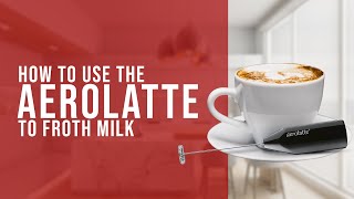 How To Use the AeroLatte To Froth Milk [upl. by Ahsekan]