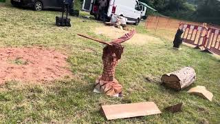 A fabulous range of wooden sculpture at Caerleon festival 2024 [upl. by Ymeon]