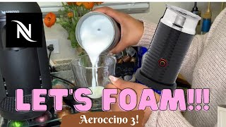 How To Foam Milk With Aeroccino 3 Make Coffee With Foam Tips amp Tricks  Easy Foamed Latte Recipe [upl. by Tteragram]