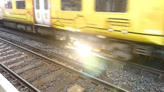 Merseyrail 507 009 making arcs at Birkdale station [upl. by Higinbotham430]