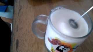 Aerolatte Review Frothing Cold Milk In Under 1 Minute [upl. by Pinette]